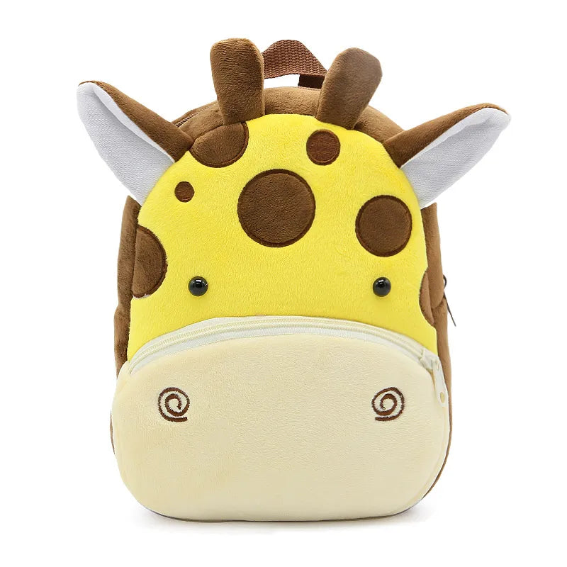 Kids Plush Schoolbag Animal Backpack Girls Boys Backpack