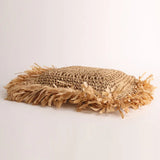 Straw-Woven Shoulder Bag Multi-color Tote Handbag