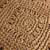 Straw-Woven Shoulder Bag Multi-color Tote Handbag