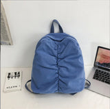 Casual Nylon Solid Backpack Bags College Women SchoolBag
