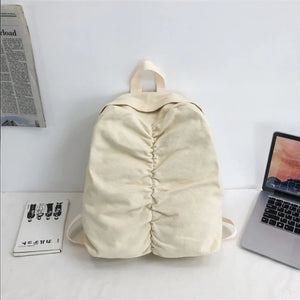 Casual Nylon Solid Backpack Bags College Women SchoolBag