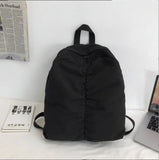 Casual Nylon Solid Backpack Bags College Women SchoolBag