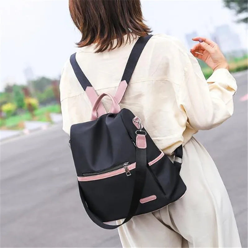 Casual Oxford Backpack Women Waterproof Nylon School Bags For Teenage Girls