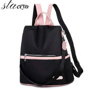 Waterproof Oxford Backpack for Teenage Girls, High Travel Tote Packbag