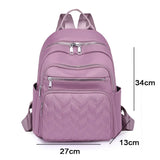 Casual Oxford Backpack Women Waterproof School Bag Ladies Travel Bag