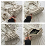 Soft Pleated Shoulder Bag Crossbody Bag for Women