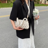 Soft Pleated Shoulder Bag Crossbody Bag for Women