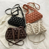 Soft Pleated Shoulder Bag Crossbody Bag for Women