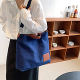 Canvas Casual Big Tote Bag Lady Shopper Crossbody Handbags