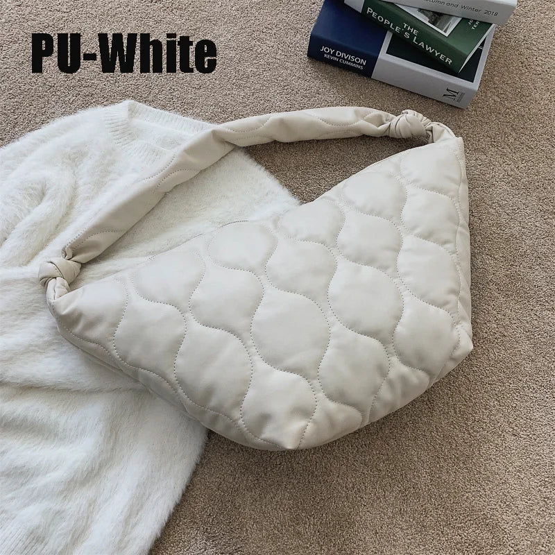 Women's Big Capacity Shoulder Handbag Plaid Crossbody Bag