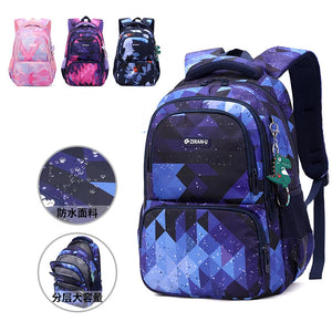 Kids Orthopedic School Bag Boys Girls Waterproof Backpack Grade 1-6 Book Bag