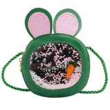Kids Rabbit Ear Shoulder Bag Sequin Carrot Crossbody Women's Bag