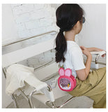 Kids Rabbit Ear Shoulder Bag Sequin Carrot Crossbody Women's Bag