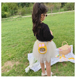 Kids Rabbit Ear Shoulder Bag Sequin Carrot Crossbody Women's Bag