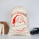 Christmas Gift Bag Decorations Santa Sacks Deer Ornament Candy Bag