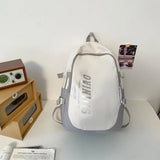 Waterproof Nylon Women Backpack Large Capacity School Bag