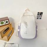 Waterproof Nylon Women Backpack Large Capacity School Bag