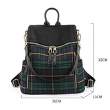Plaid Women's Travel Backpack Bag
