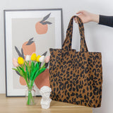 Leopard Print Tote Bag Ladies Shoulder Handbag Casual Large Capacity