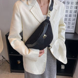 Corduroy Waist Bag Canvas Shoulder Crossbody Phone Chest Bag