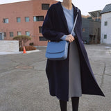 Women's Pu Leather Crossbody Bag Wild Style Shoulder Saddle Bag