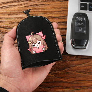 Canvas Key Bag Case Keychain Pouch