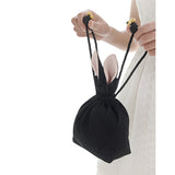 Rabbit Ear Makeup String Pouch Portable Handbag