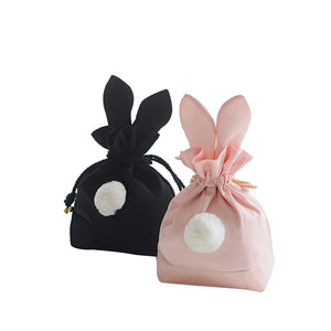 Rabbit Ear Makeup String Pouch Portable Handbag