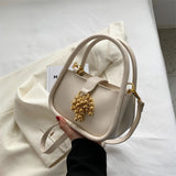 Grape Beading PU Leather Tote Bag for Women