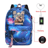 Demon Slayer Anime Travel Bag Teenagers Unisex Harajuku School Sports Bag