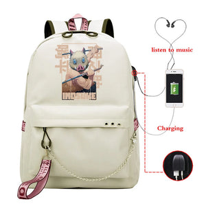 Demon Slayer Anime Travel Bag Teenagers Unisex Harajuku School Sports Bag