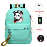 Demon Slayer Anime Travel Bag Harajuku School Bag for Teens