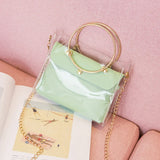 Small Transparent PVC Bucket Shoulder Bag