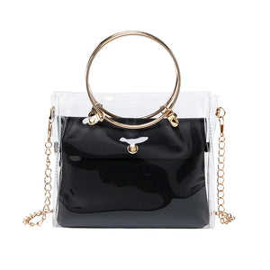 Small Transparent PVC Bucket Shoulder Bag