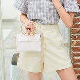 Small Transparent PVC Bucket Shoulder Bag