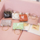 Small Transparent PVC Bucket Shoulder Bag