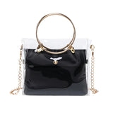 Small Transparent PVC Bucket Shoulder Bag