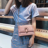 Yellow Crossbody Bag Women PU Leather Sling Shoulder Bag KL720