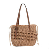 Woven Straw Crossbody Bag for Women Summer Beach Handbag