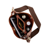 Large Capacity Bucket Bag Crocodile Pattern Crossbody Bags for Women