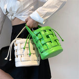 Women's Small Bucket Bag Soft Leather Shoulder Crossbody Bag