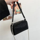 Diamonds High Women Handbag Soft Pu Leather Shoulder Bag