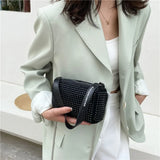 Diamonds High Women Handbag Soft Pu Leather Shoulder Bag