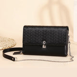 Double Layer Women Shoulder Bags Chain Lock Small Handbag Crossbody Purse