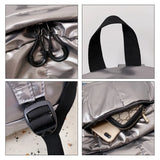 Glossy Female Backpack Casual Space Women's Bag