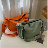 Dumpling Bag Women's Large Capacity Messenger Bag Casual Oxford Cloth