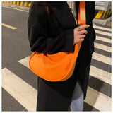Dumpling Bag Women's Large Capacity Messenger Bag Casual Oxford Cloth
