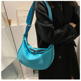 Dumpling Bag Women's Large Capacity Messenger Bag Casual Oxford Cloth