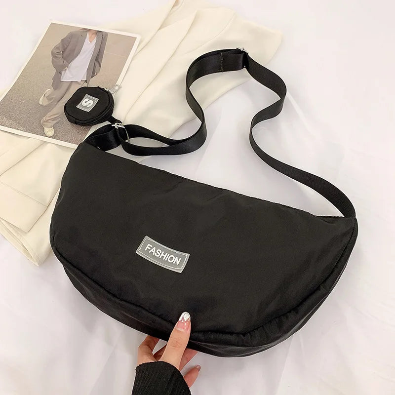 Dumpling Shoulder Bags Solid Crossbody Bags Sports Bags Casual Travel Bags