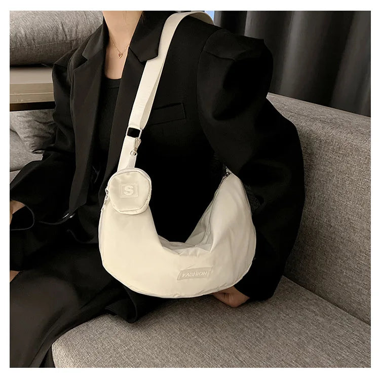 Dumpling Shoulder Bags Solid Crossbody Bags Sports Bags Casual Travel Bags